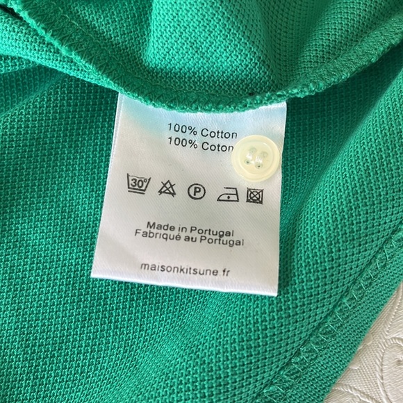 NWT Women’s Kitsuné Parisien Polo / Green - Picture 8 of 10